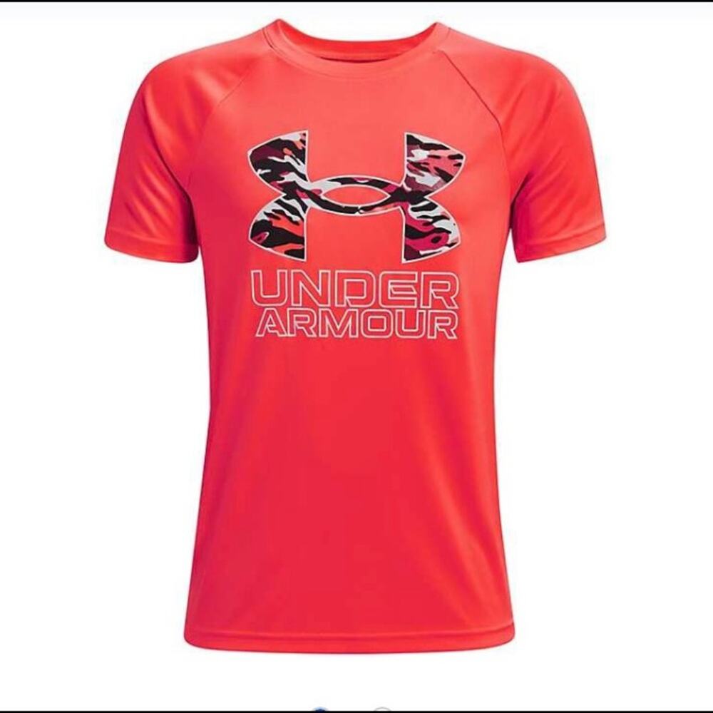 UNDER ARMOUR Boys' UA Tech Hybrid Printed T-Shirt